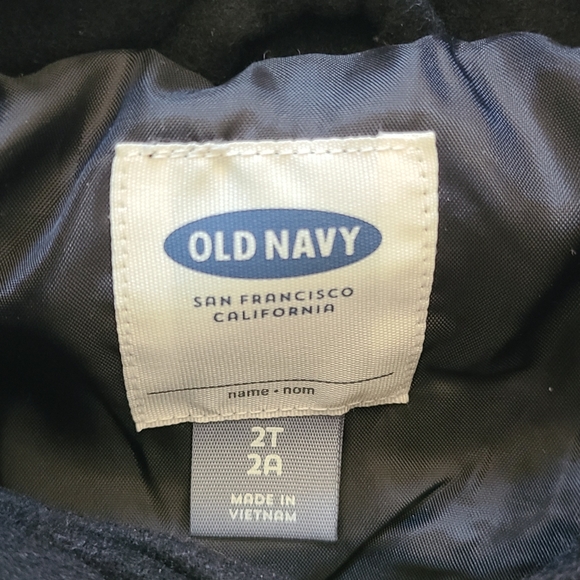 OLD NAVY Black Pea Coat 2T - Picture 4 of 4